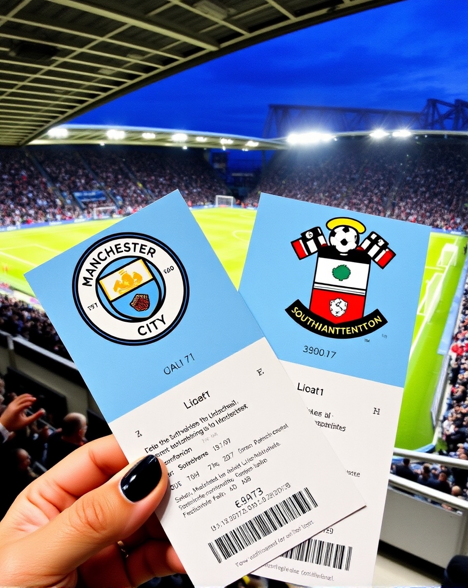 Manchester City vs Southampton tickets