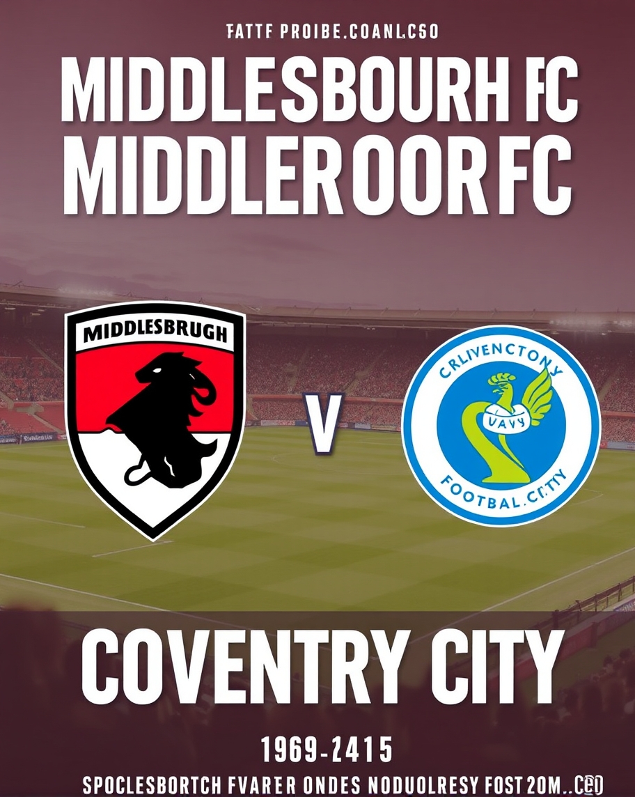 Middlesbrough FC vs Coventry City tickets